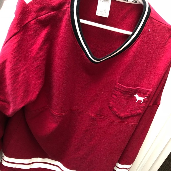 Retro red pink sweatshirt - Picture 2 of 3